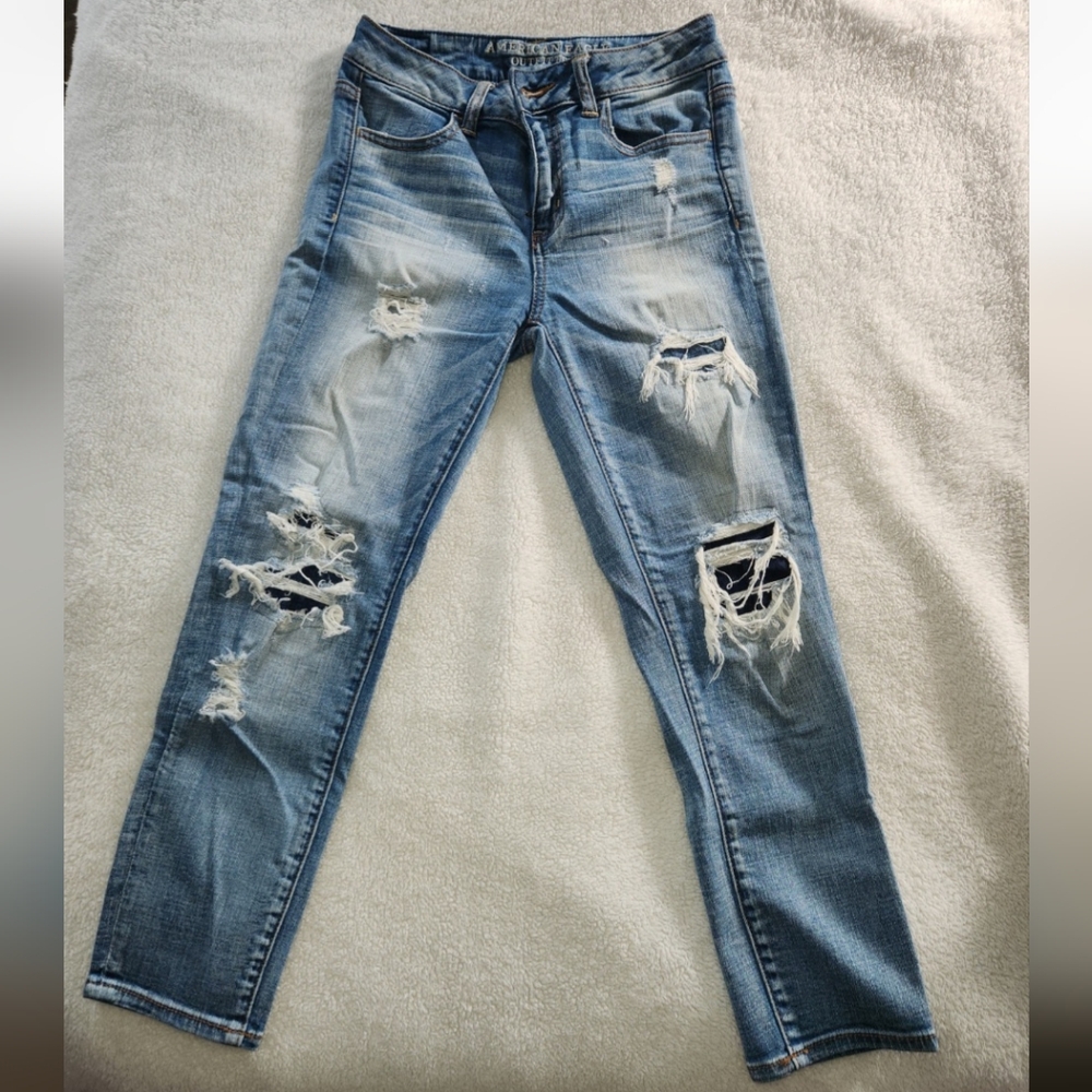 American Eagle Hi-rise Jegging Crop sz 4